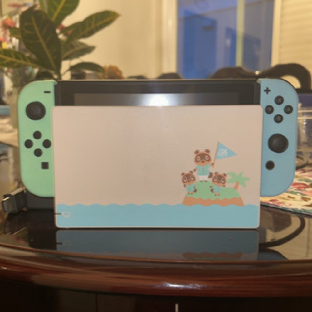 Nintendo switch console (animal crossing)